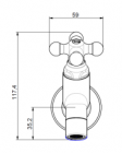 Torneira Longa para Pia 15 cm- MARUJA 