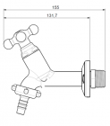 Torneira para Tanque 10cm com Bico- MARUJA