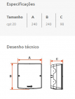 Caixa de Passagem Elétrica de Parede CPT20 - Sobrepor