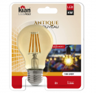 Lâmpada Led Filamento Bivolt- 4W 2.2K E-27 A 60