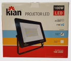 Projetor Led 100W 6500K Bivolt- Preto