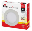 Luminária Led Embutir Redonda SLIM 6W-3000K